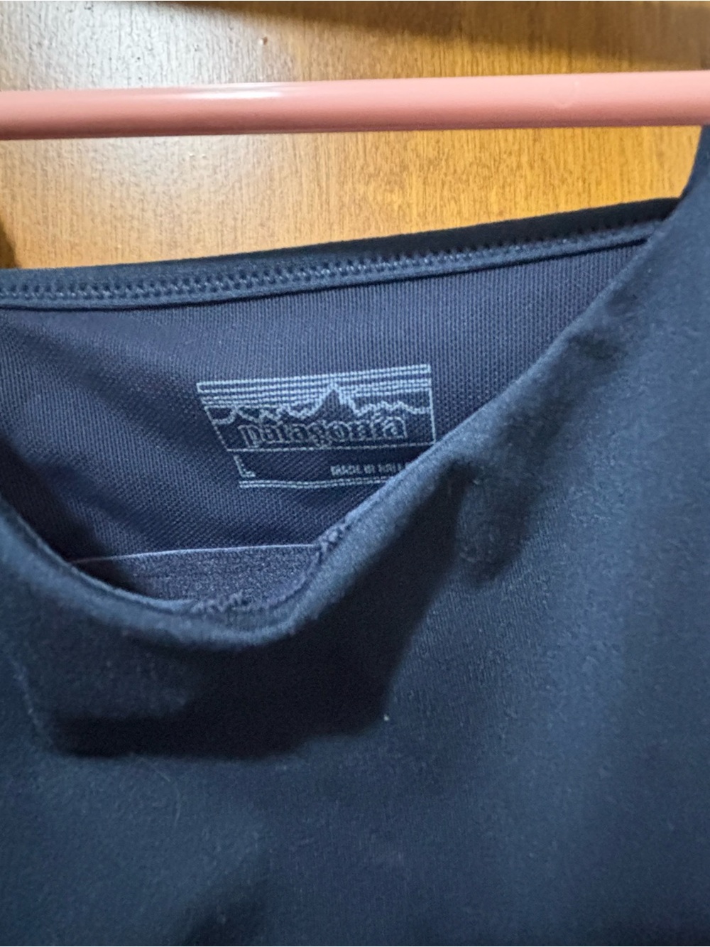 Patagonia, Women's Large, Navy Blue Adjustable-Strap Tank Top w/Shelf Bra